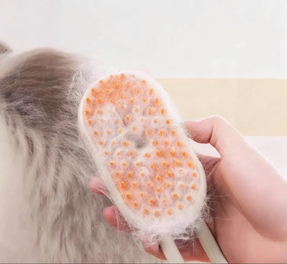 Rechargeable Steam Pet Grooming Brush – Reduce Shedding & Massage for Dogs & Cats