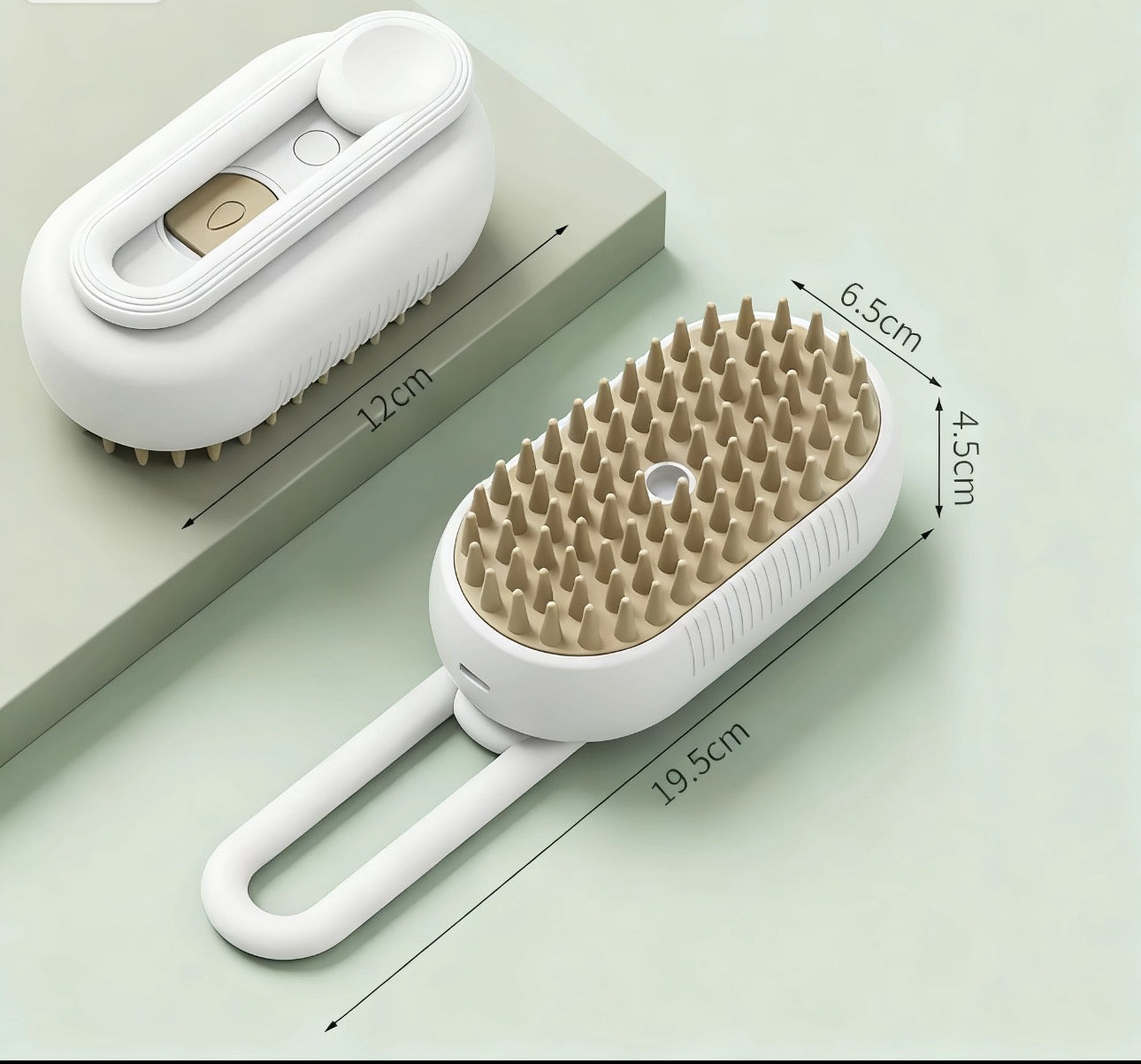 Rechargeable Steam Pet Grooming Brush – Reduce Shedding & Massage for Dogs & Cats