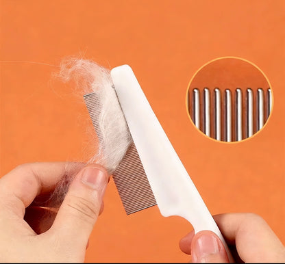 Pet Grooming Comb & Brush – Hair Removal & Flea Control for Dogs & Cats