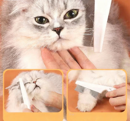 Pet Grooming Comb & Brush – Hair Removal & Flea Control for Dogs & Cats