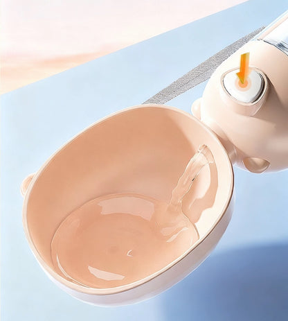 Portable 2-in-1 Pet Water & Food Dispenser – Travel Bottle for Dogs & Cats