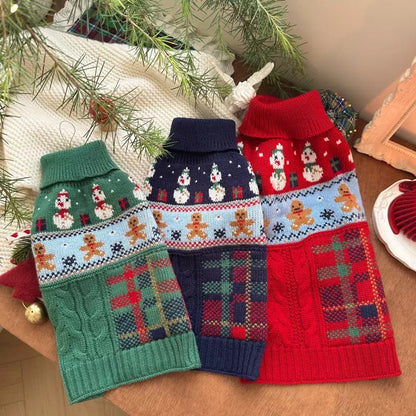 Christmas Pet Sweater – Cozy Holiday Knitwear for Dogs & Cats