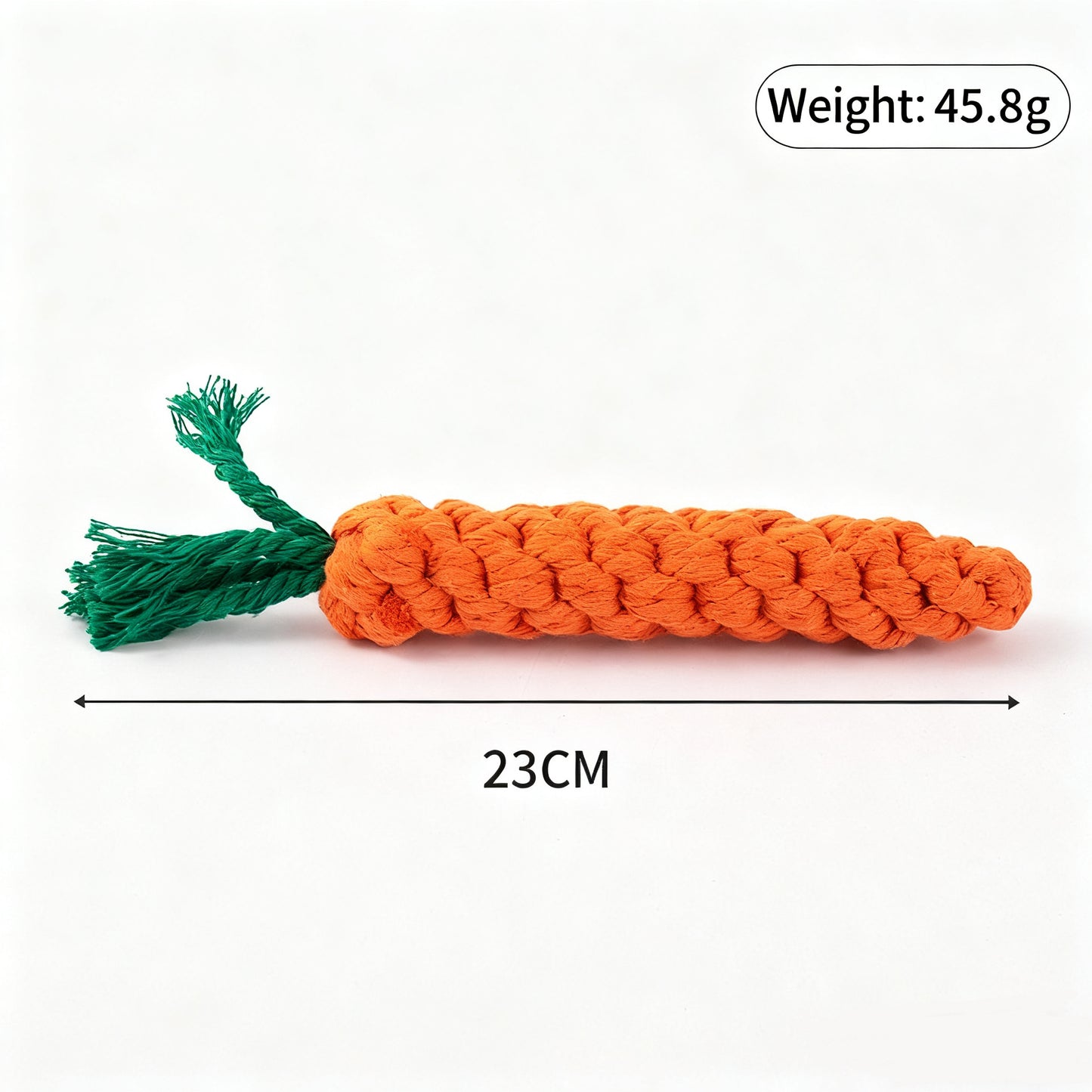 Carrot Rope Pet Toy – Durable Chew & Play for Dogs & Cats