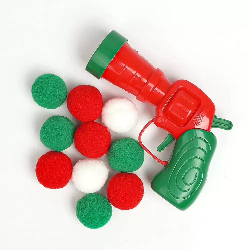 Cat Plush Ball Launcher Toy – Quiet High-Bounce Balls for Indoor Play
