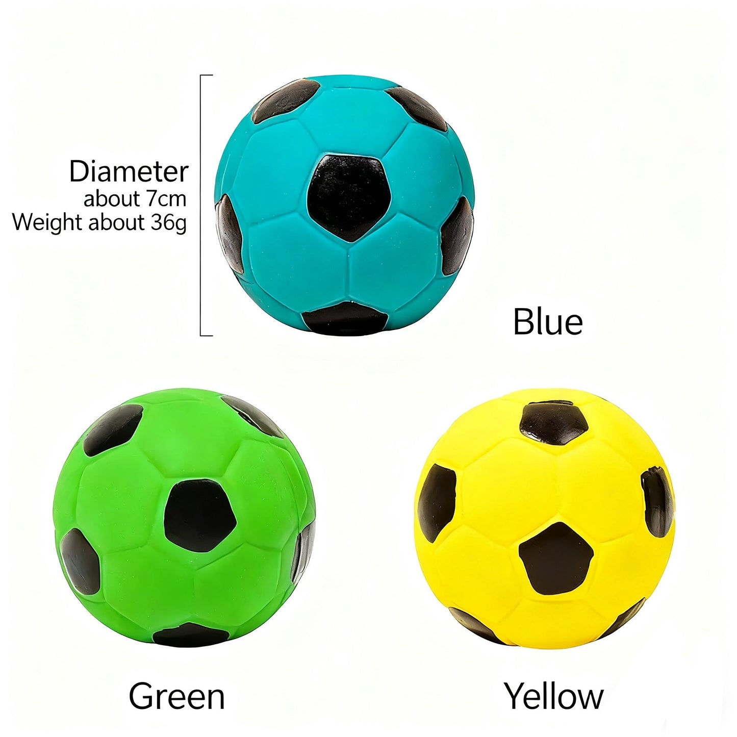 Soccer Ball Squeaky Pet Toy – Chew & Play for Dogs & Cats