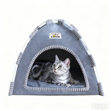 Pet Tent Bed with Fleece Lining – Cozy Indoor Tent for Small Dogs & Cats