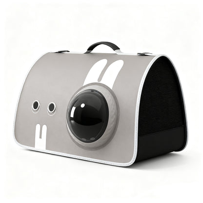 Transparent Handheld Pet Carrier – Breathable Travel Bag for Dogs & Cats