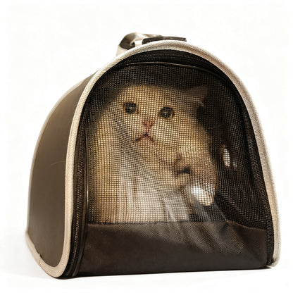 Transparent Handheld Pet Carrier – Breathable Travel Bag for Dogs & Cats