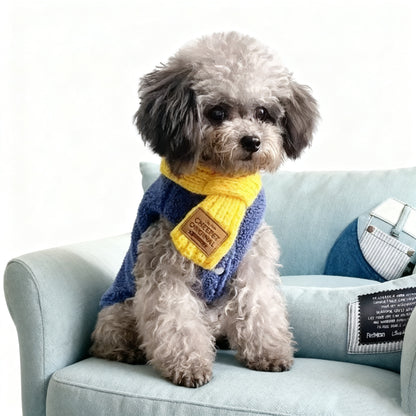 Knitted Pet Scarf – Cozy Winter Accessory for Dogs & Cats