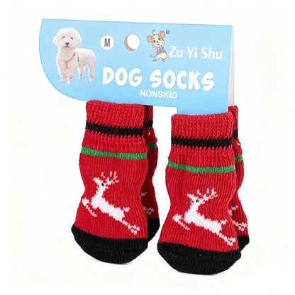 Christmas Pet Socks – Festive Non-Slip Socks for Dogs & Cats