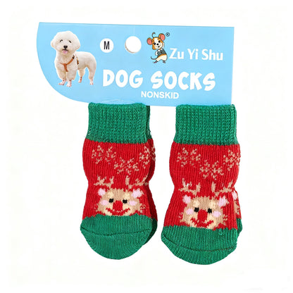 Christmas Pet Socks – Festive Non-Slip Socks for Dogs & Cats