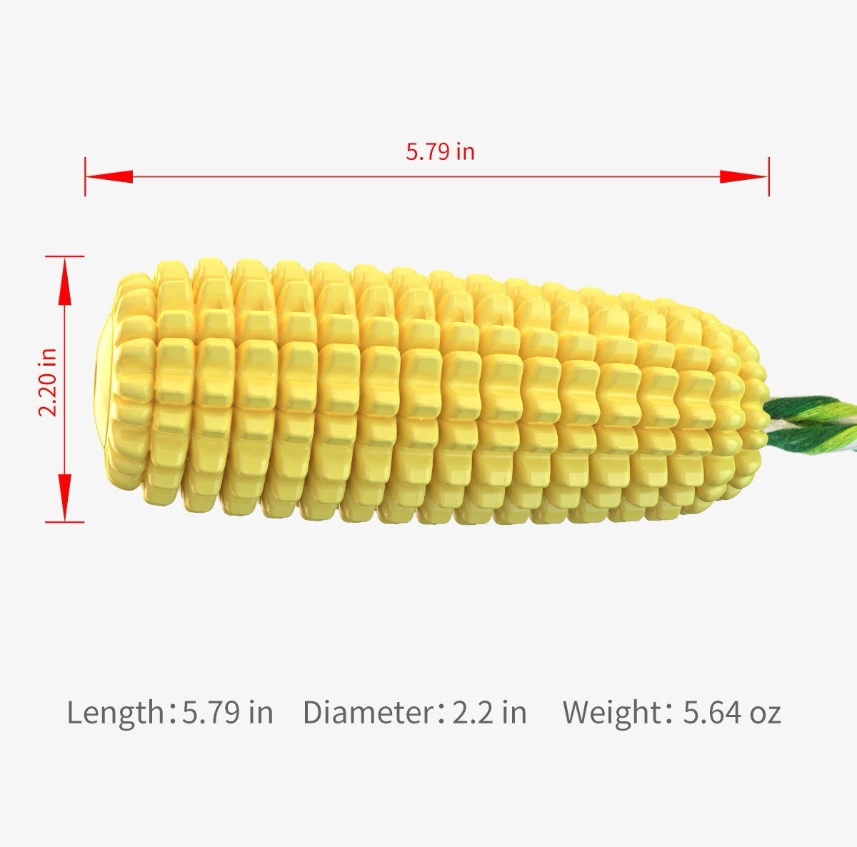 Corn-Shaped Pet Chew Toy with Squeaker – Fun Play for Dogs & Cats