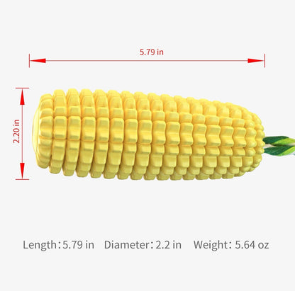 Corn-Shaped Pet Chew Toy with Squeaker – Fun Play for Dogs & Cats