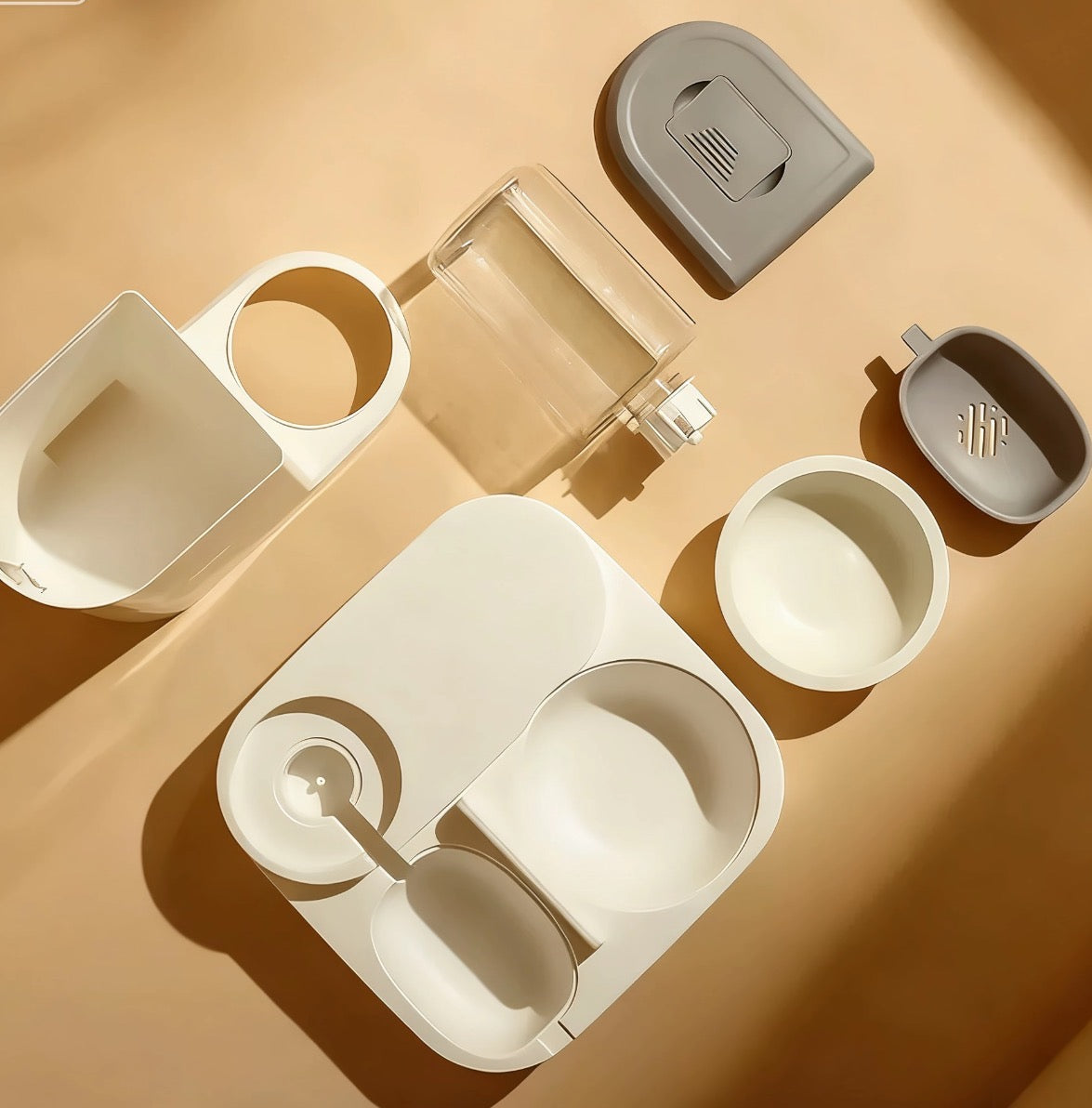 Automatic Pet Feeder & Water Dispenser – Food & Water Combo for Dogs & Cats