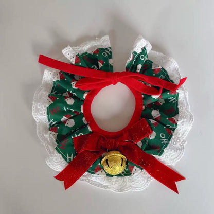 Christmas Knitted Pet Bandana – Cozy Holiday Bib for Dogs & Cats
