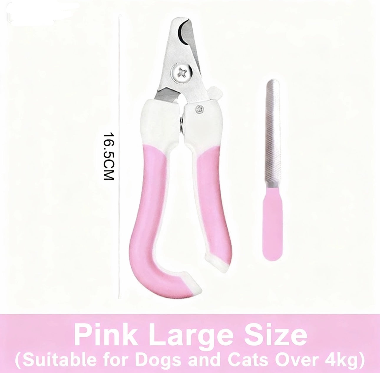 Pet Nail Clippers with Safety Guard – Easy, Precise & Comfortable Grooming for Dogs and Cats