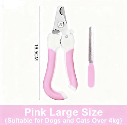 Pet Nail Clippers with Safety Guard – Easy, Precise & Comfortable Grooming for Dogs and Cats