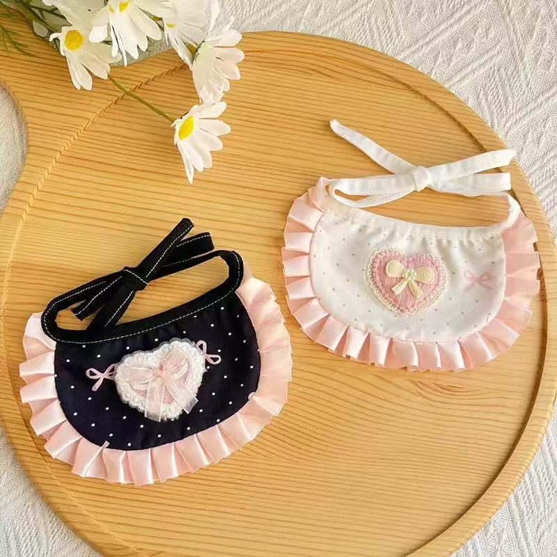 Maid-Style Pet Bandana – Cute Lace Bib for Dogs & Cats