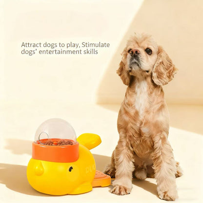 Duck-Shaped Interactive Pet Feeder Toy – Smart Treat Dispenser for Dogs & Cats