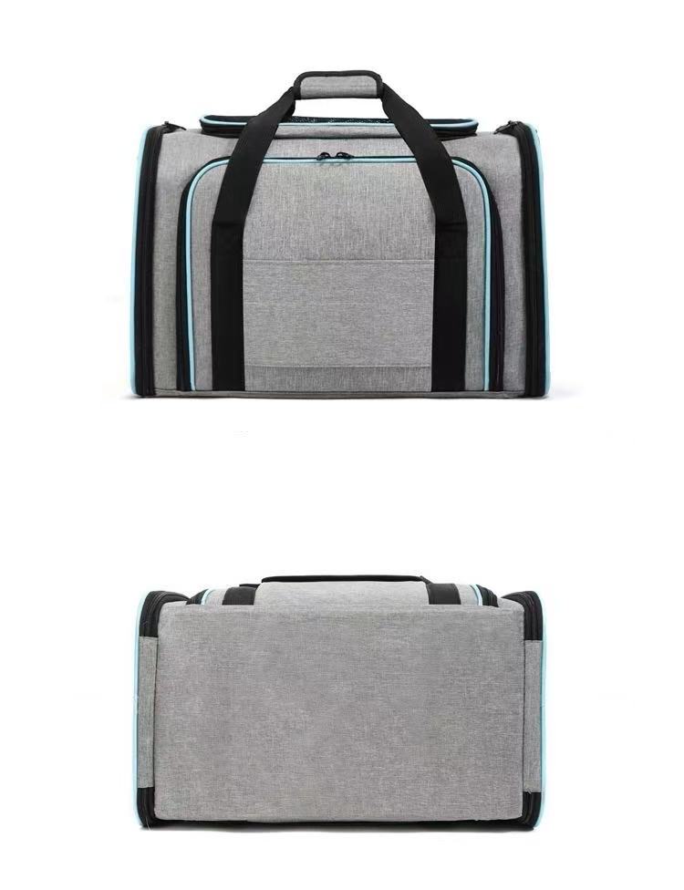 Expandable Pet Carrier Bag – Foldable Travel Tote for Dogs & Cats (Handheld & Shoulder Strap)