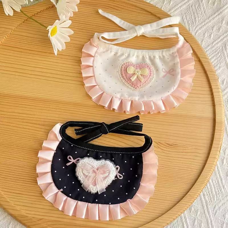 Maid-Style Pet Bandana – Cute Lace Bib for Dogs & Cats